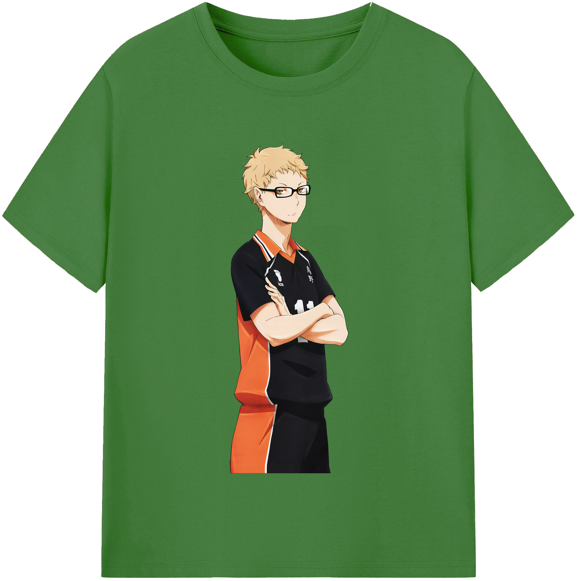（画像用） ハイキュー!! Haikyu!! レディースカジュアルプリントTシャツ（綿100％）